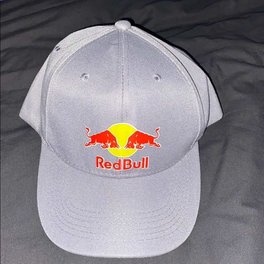 Grey Athlete Red Bull hat
